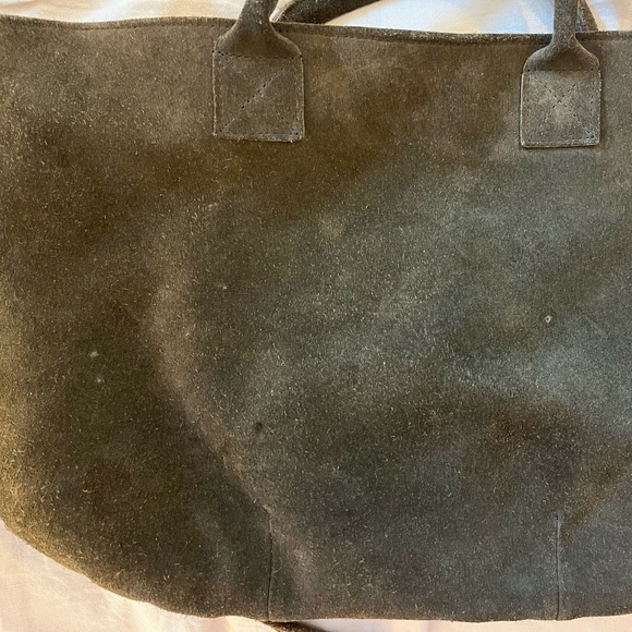 Parker and Clay olive green suede bag, brand new - Picture 4 of 5